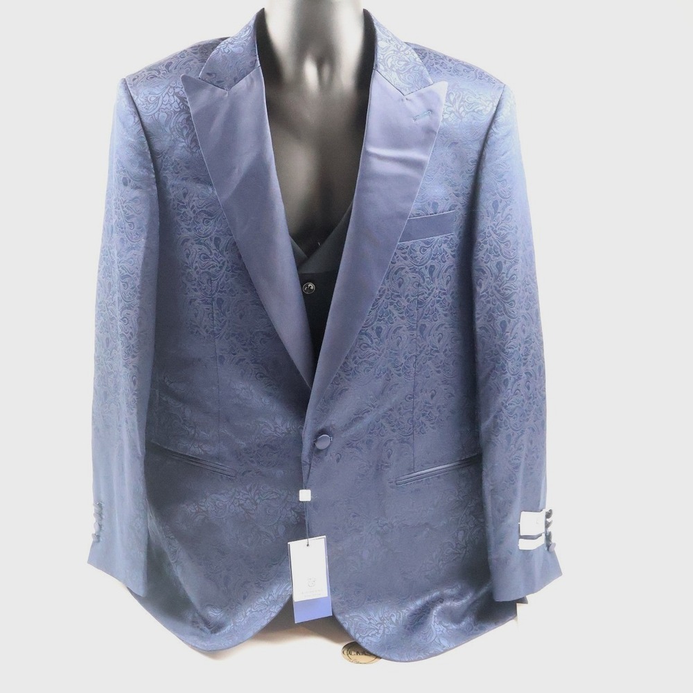 Kilburne Finch 4-Piece Suit Paisley TJ760-1 Navy 42R NWT 150